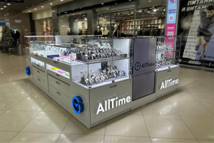 Островной магазин часов и украшений AllTime в ТРЦ Аэро Парк, г. Брянск
